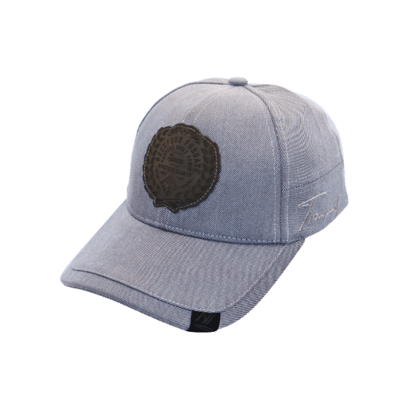 Rockford Fosgate – Genuine Leather Badge Hand Stitched – Light Grey Cap