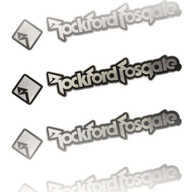 Rockford Fosgate Sticker 11.5cm Metallic