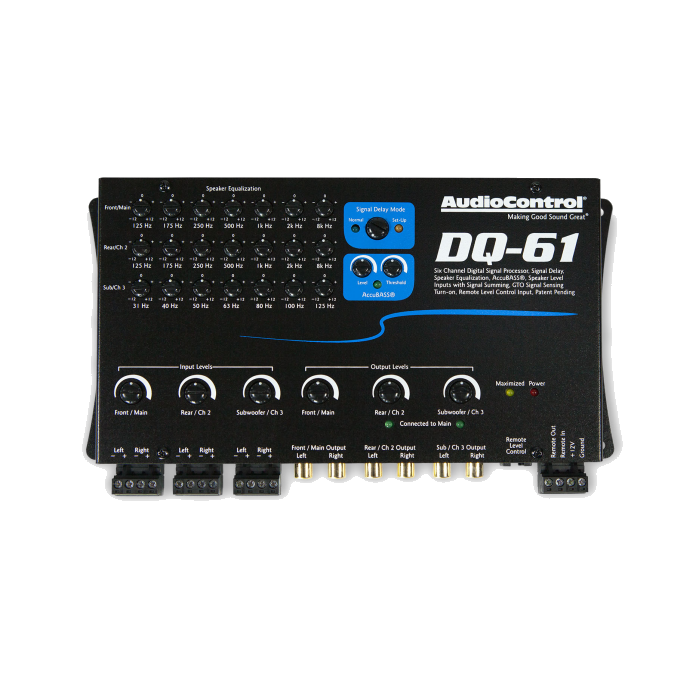 AudioControl DQ-61 6-Channel Line Output Converter with Signal Delay and EQ - view 2