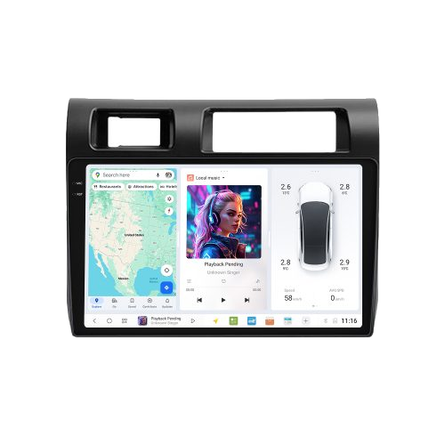 Toyota Land Cruiser 70 76 79 series 2007-2020 DUDUAUTO Android Radio