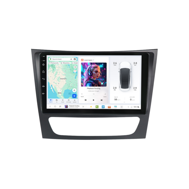 Mercedes Benz E/CL Class (2002-2010) DUDUAUTO Android Radio