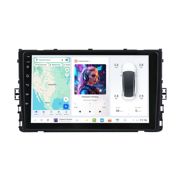 Volkswagen (2018) DUDUAUTO Android Radio