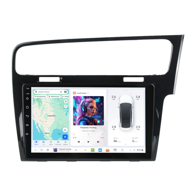 Volkswagen Golf 7 (2013-2017) DUDUAUTO Android Radio