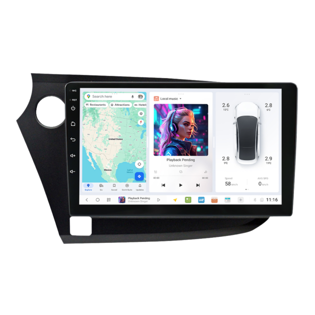 Honda Insight (2009-2014) DUDUAUTO Android Radio