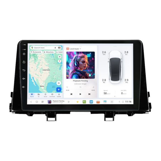 KIA Morning Picanto (2017-2020)(1DIN) DUDUAUTO Android Radio