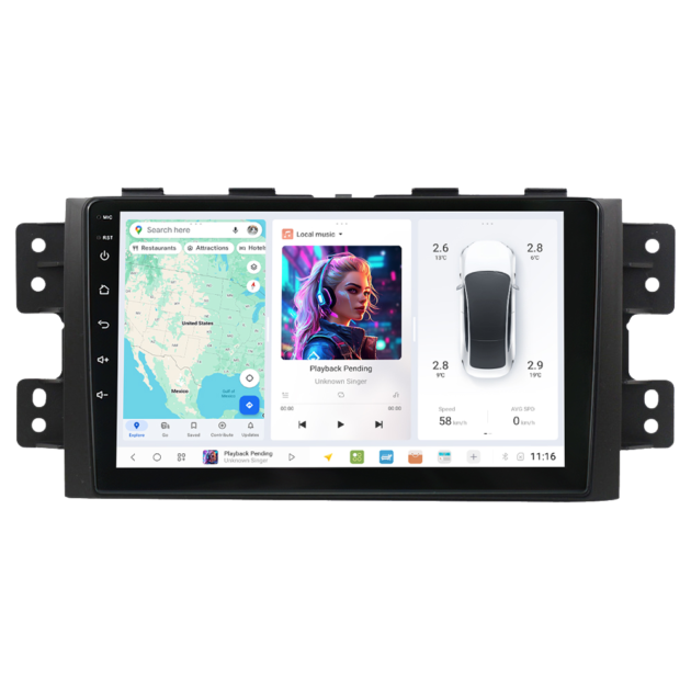 KIA Borrego Mohave (2008-2012) DUDUAUTO Android Radio