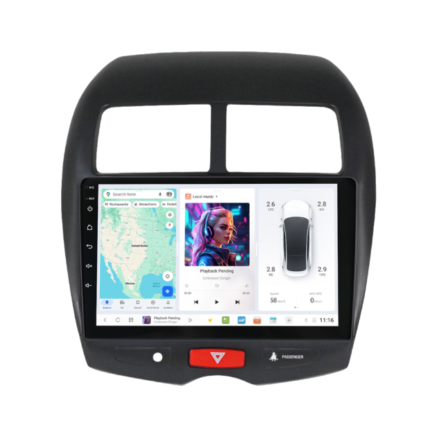 Mitsubishi ASX (2010-2016) DUDUAUTO Android Radio