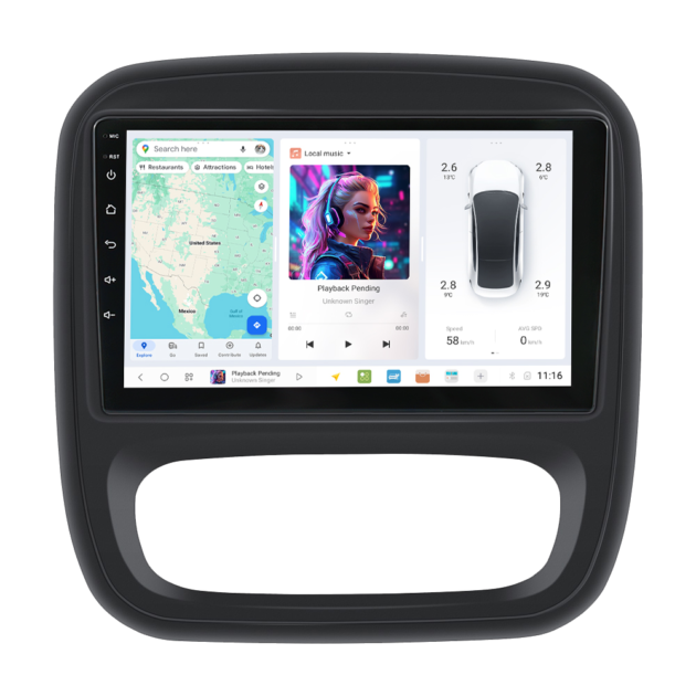 Renault Trafic 3 (2014-2018) DUDUAUTO Android Radio
