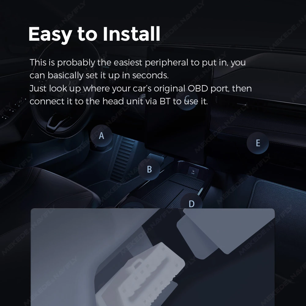 DUDUAUTO Bluetooth OBD-II Adapter