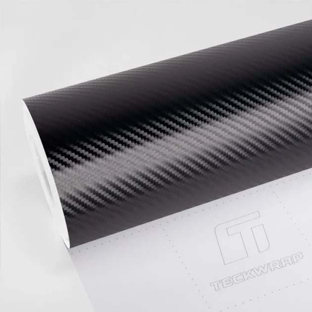 Carbon Twill Vinyl Wrap (RCF11) - Texture & Carbon - Black - TeckWrap
