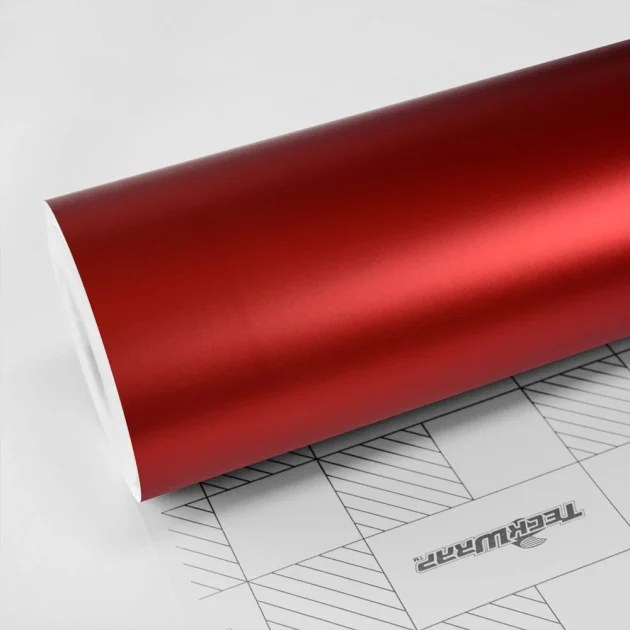 Satin Crimson Red Vinyl Wrap (VCH401-S) - Satin - Red - TeckWrap