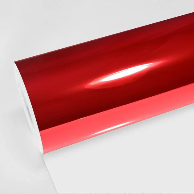 Chrome Cherry Red Vinyl Wrap (CHM04-HD) - Chrome - Red - TeckWrap