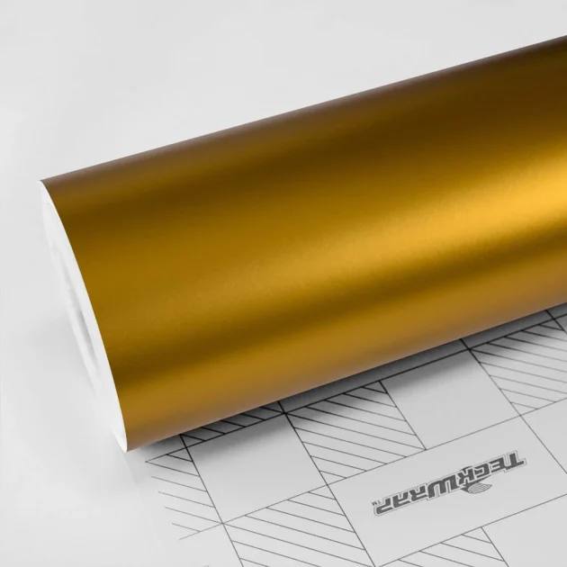 Satin Golden Yellow Vinyl Wrap (VCH408-S) - Satin - Yellow & Orange - TeckWrap