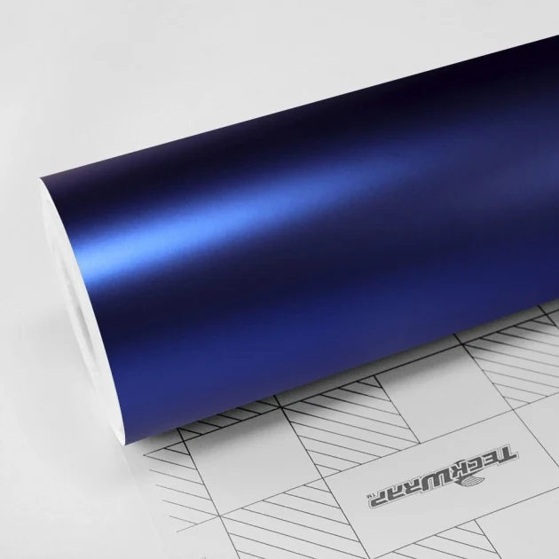 Satin Metallic Rasant Blue Vinyl Wrap (SMT07) - Satin Metallic - Blue - TeckWrap