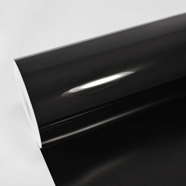 High Gloss Ultimate Black Vinyl Wrap (CG01-HD) - Ultra / High Gloss - Black - TeckWrap