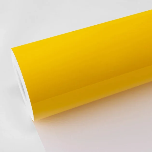 High Gloss Sunray Yellow Vinyl Wrap (CG44-HD) - Ultra / High Gloss - Yellow & Orange - TeckWrap