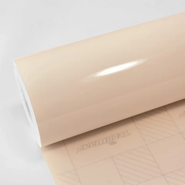High Gloss Ivory Cream Vinyl Wrap (CG26-HD) - Ultra / High Gloss - White - TeckWrap