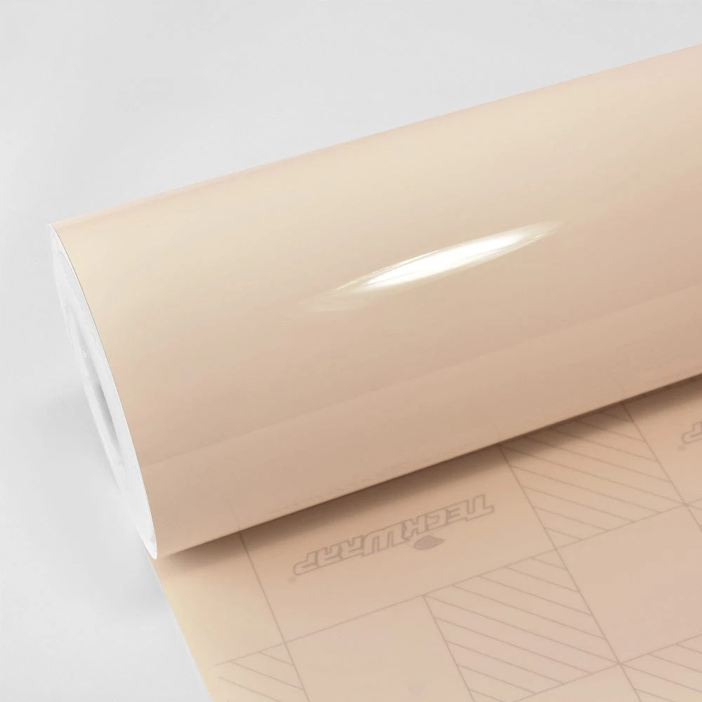 High Gloss Ivory Cream Vinyl Wrap (CG26-HD) - Ultra / High Gloss - White - TeckWrap