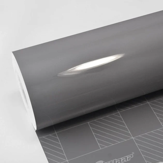 High Gloss Battleship Grey Vinyl Wrap (CG20-HD) - Ultra / High Gloss - Grey & Silver - TeckWrap