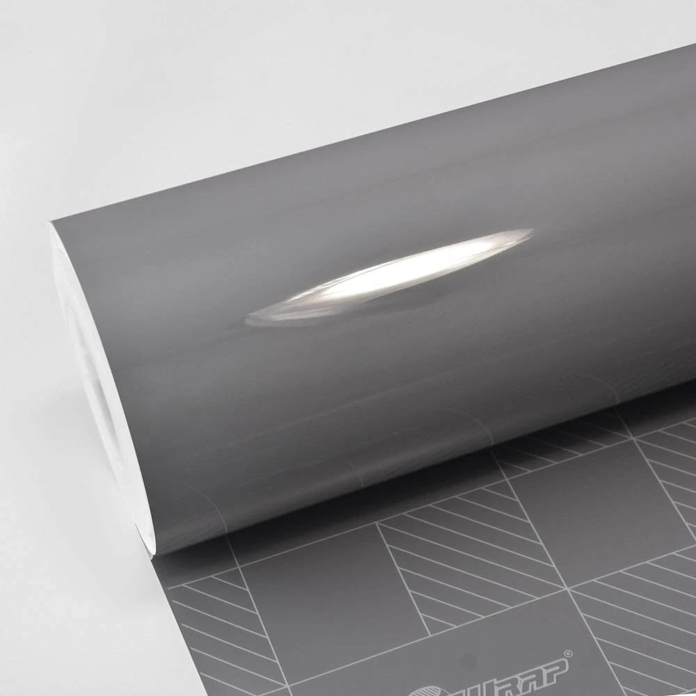 High Gloss Battleship Grey Vinyl Wrap (CG20-HD) - Ultra / High Gloss - Grey & Silver - TeckWrap