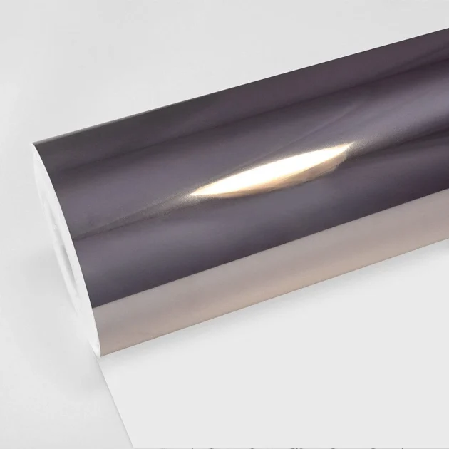 Chrome Jet Black Vinyl Wrap (CHM10-HD) - Chrome - Black - TeckWrap