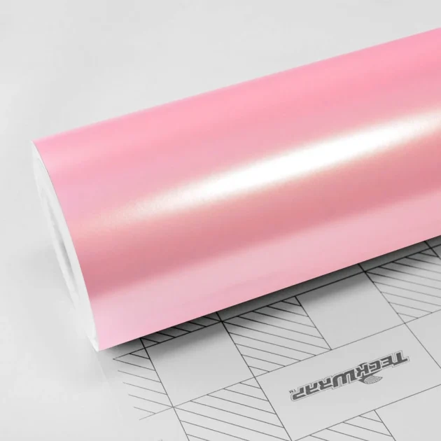 Satin Metallic Cherry Blossom Pink Vinyl Wrap (ECH22) - Satin Metallic - Pink - TeckWrap