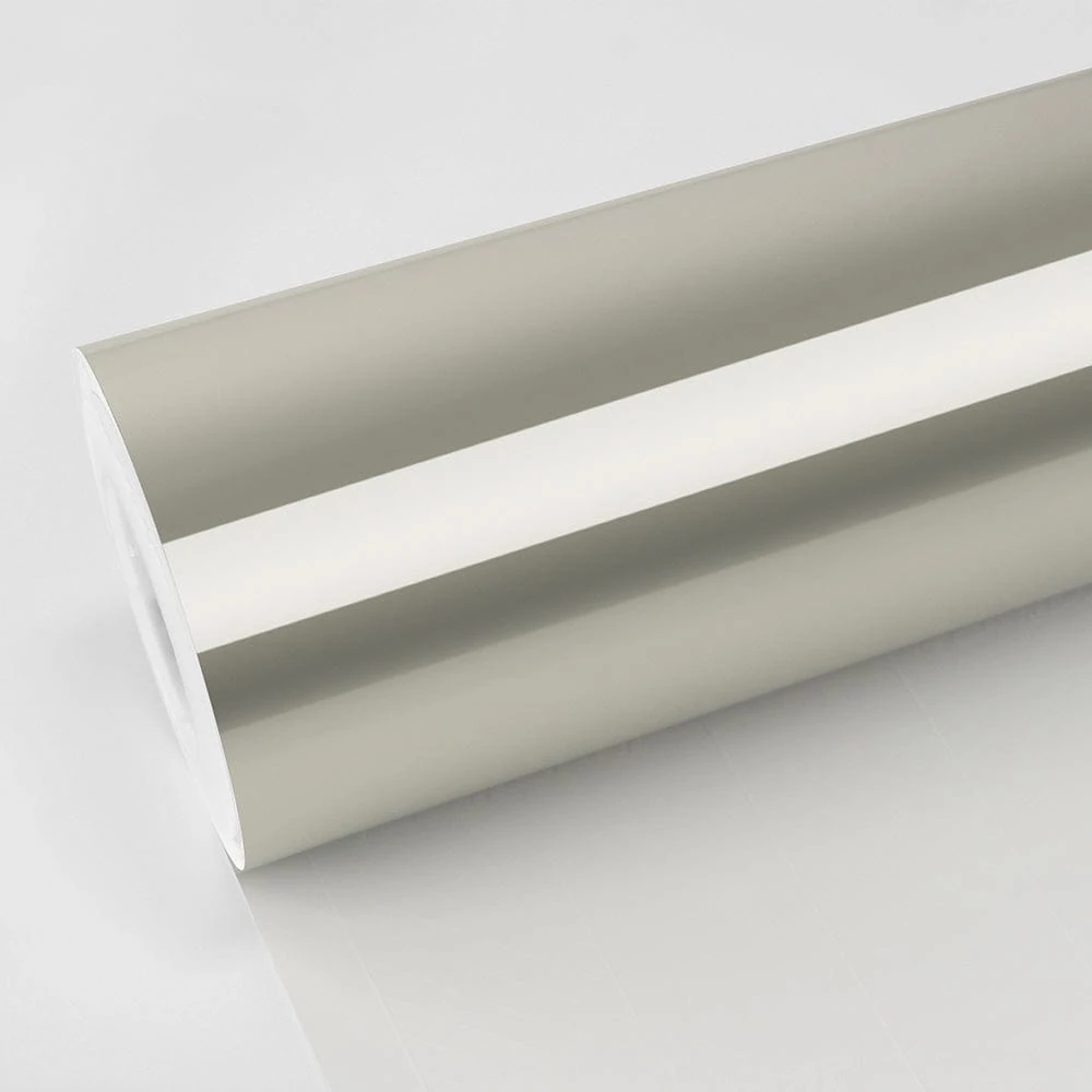 Gloss Metallic Silver Fern Vinyl Wrap (RB31-HD) - Gloss Metallic - Grey & Silver - TeckWrap