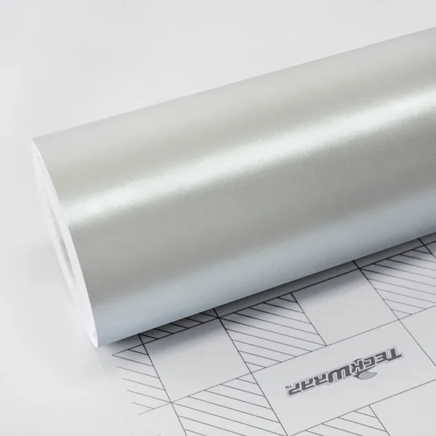 Satin Pearl White Vinyl Wrap (ECH01) - Satin - White - TeckWrap