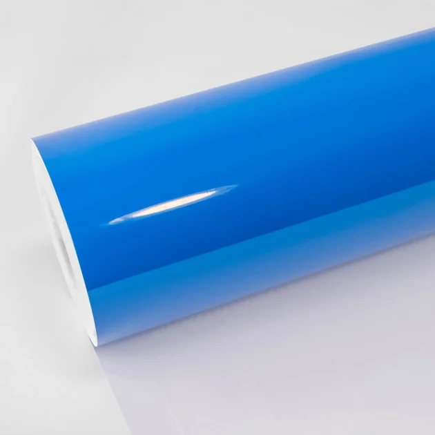 High Gloss Vibrant Blue Vinyl Wrap (CG57-HD) - Ultra / High Gloss - Blue - TeckWrap