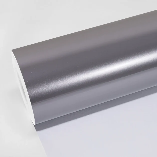 Ultra Gloss Atomic Silver Vinyl Wrap (GAL31-HD) - Ultra / High Gloss - Grey & Silver - TeckWrap