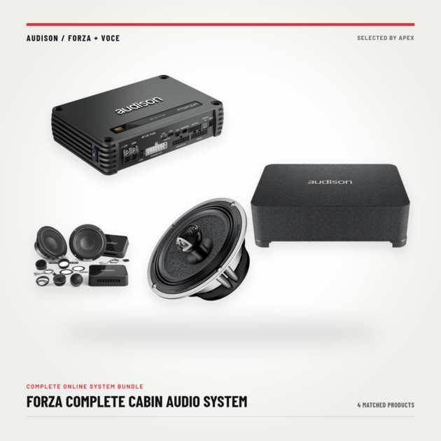 Audison Forza Complete Cabin Audio System complete product package